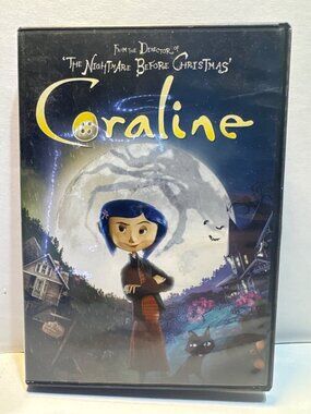 Coraline DVD Movie Animated Family Film 2D/3D Versions PG Laika Studio